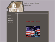 Tablet Screenshot of defiancecrossinghomes.com